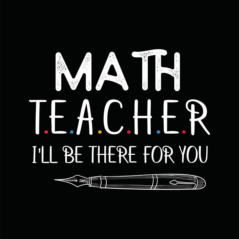 Teacher T-shirt Design vector