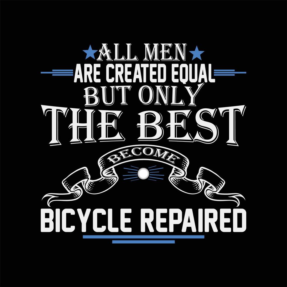 Bicycle T-Shirt Design vector