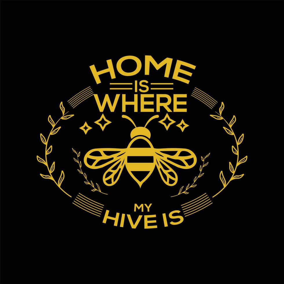 diseño de camiseta de abeja vector