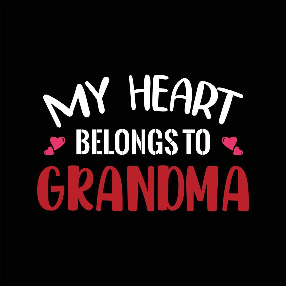 Grandma T-shirt Design vector