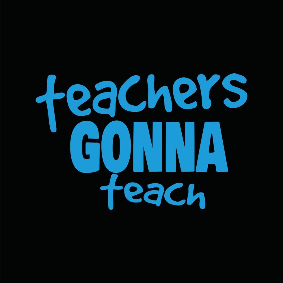 Teacher T-shirt Design vector