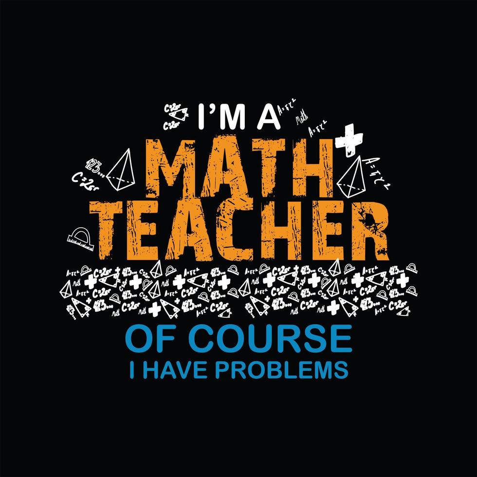 Teacher T-shirt Design vector
