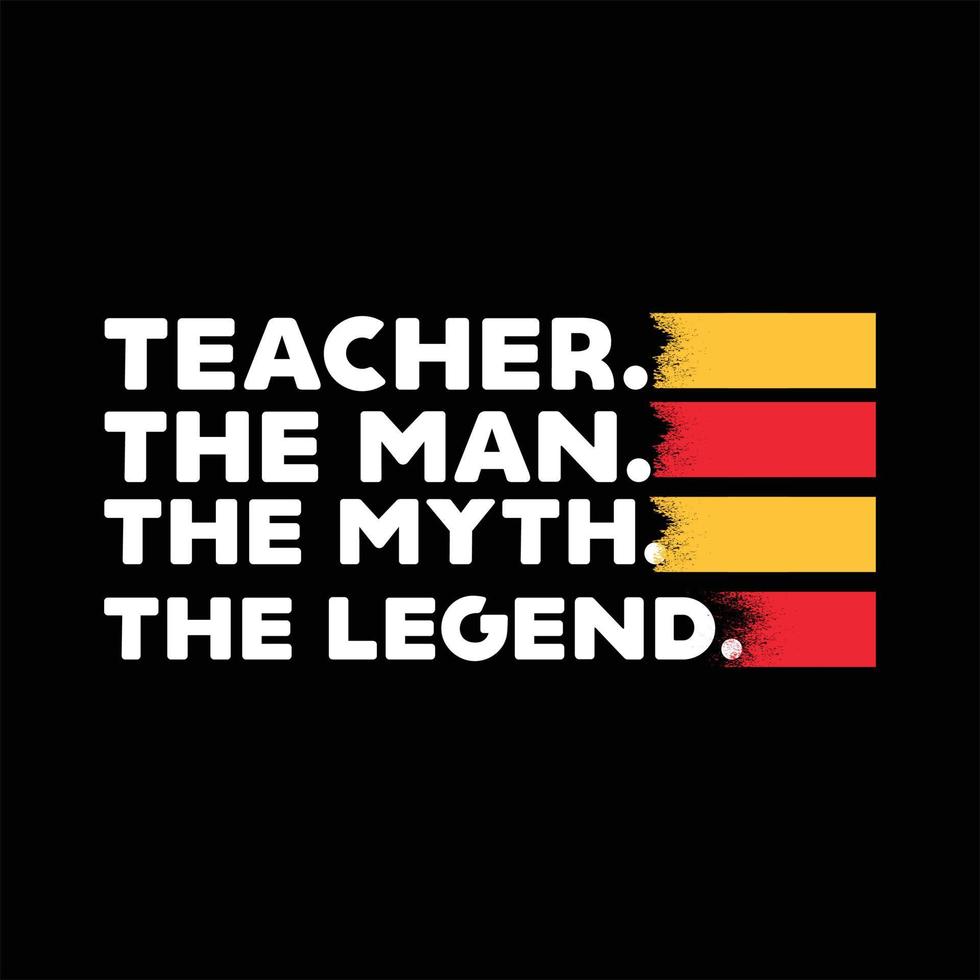 Teacher T-shirt Design vector