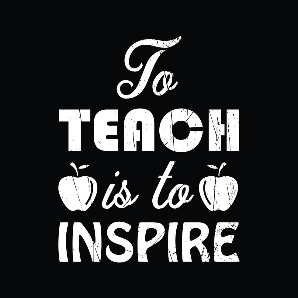 Teacher T-shirt Design vector