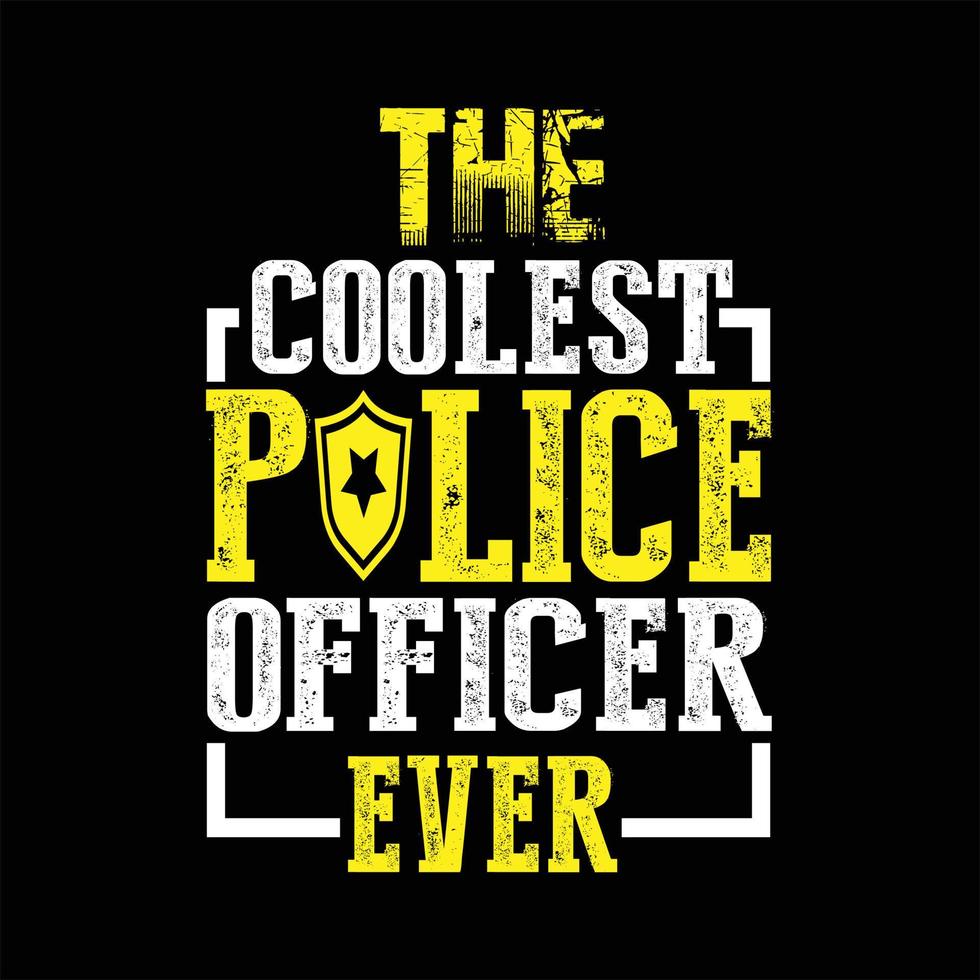 Police T-Shirt Design vector