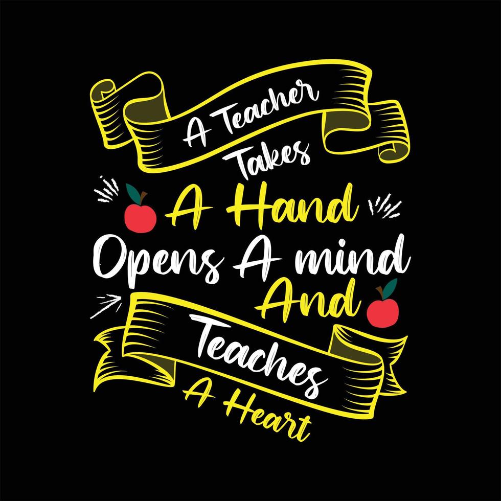 Teacher T-shirt Design vector