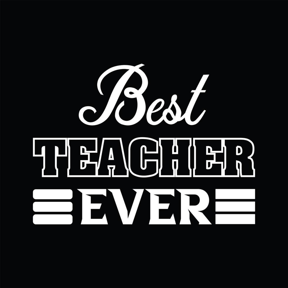 Teacher T-shirt Design vector