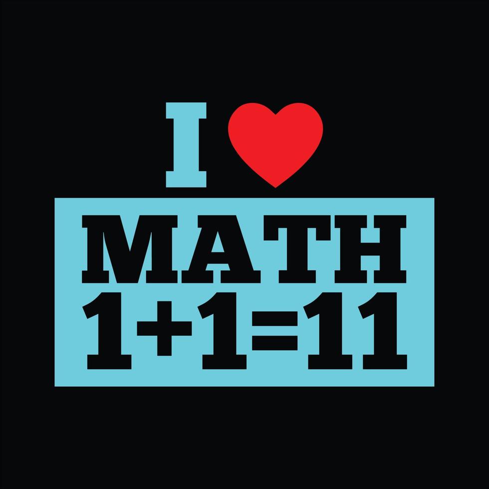 Math T-shirt Design vector