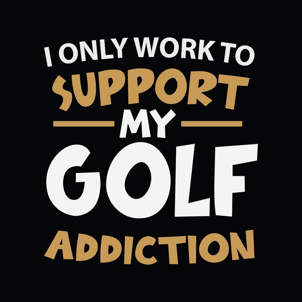 Golf T-shirt Design vector
