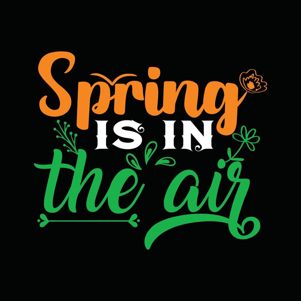 Spring T-shirt Design vector