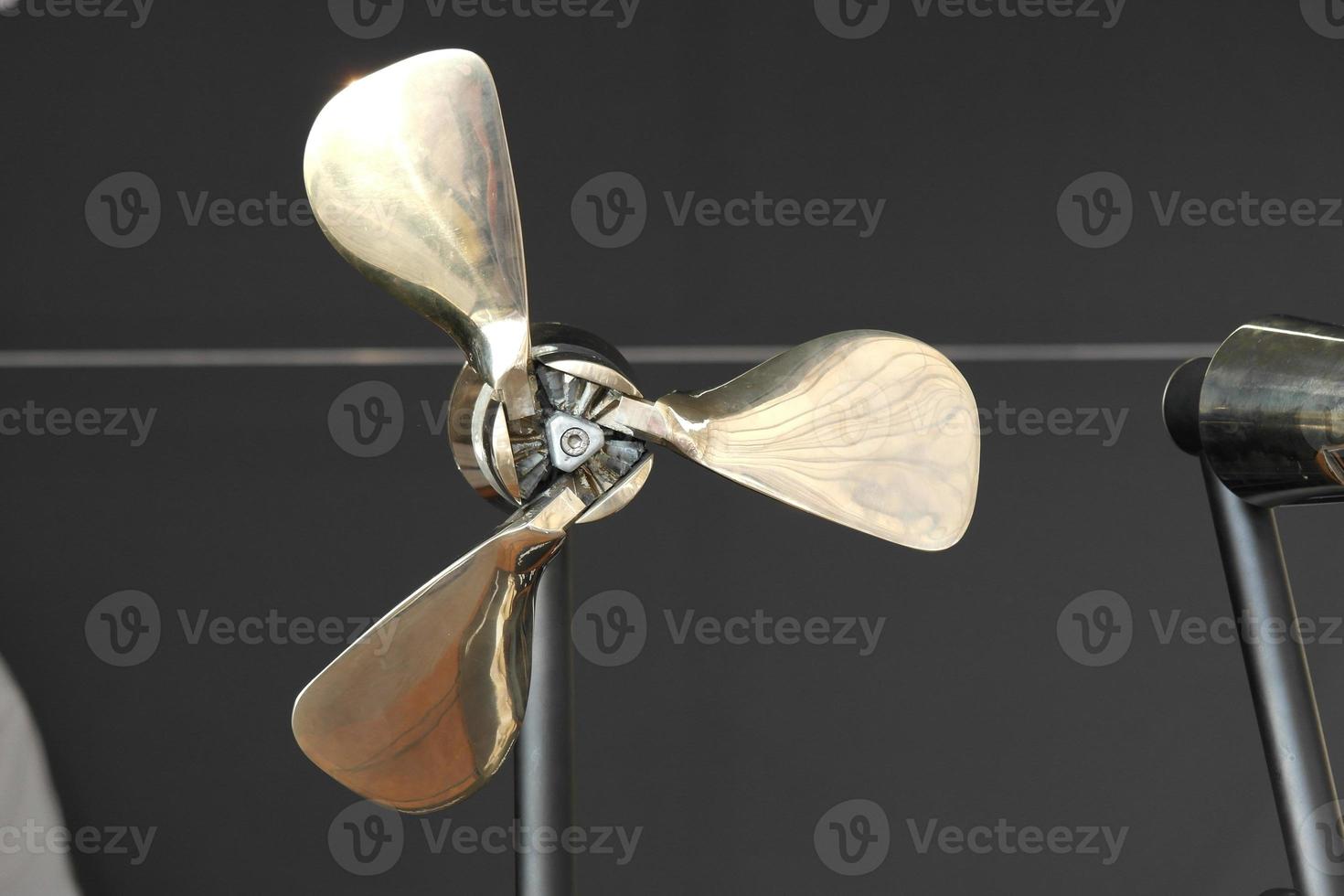 Boat propeller detail photo