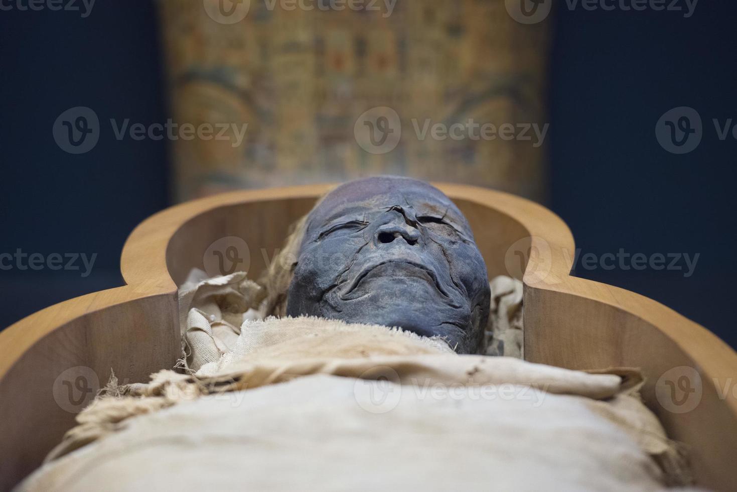 Egyptian mummy detail photo