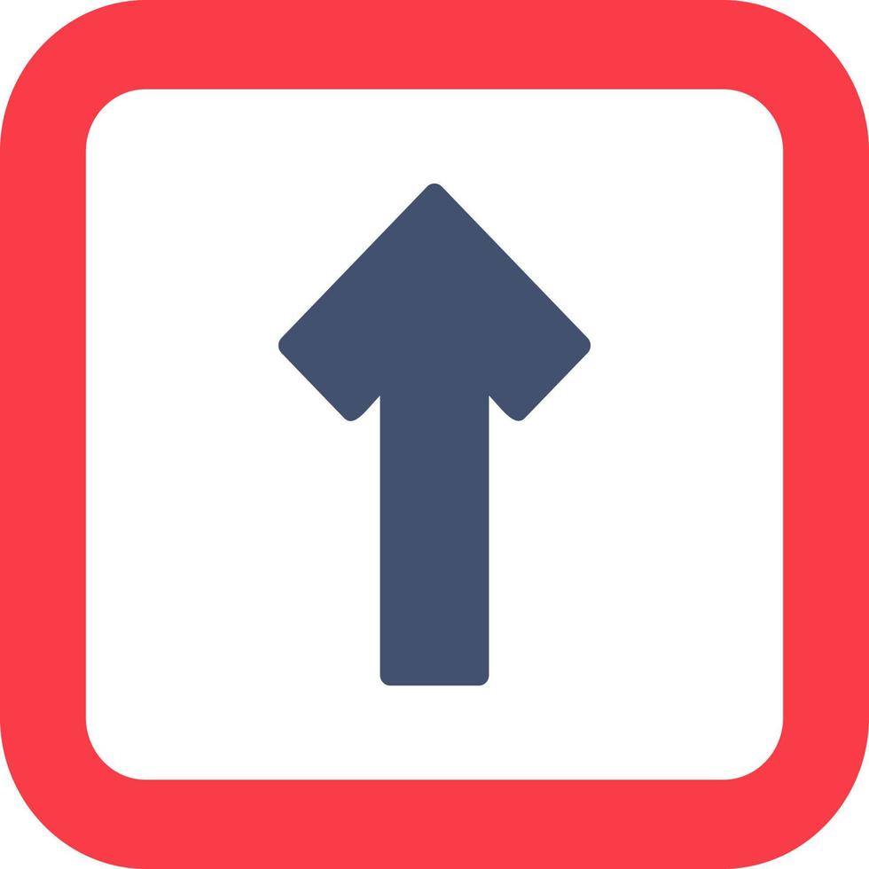 One Way Traffic Vector Icon