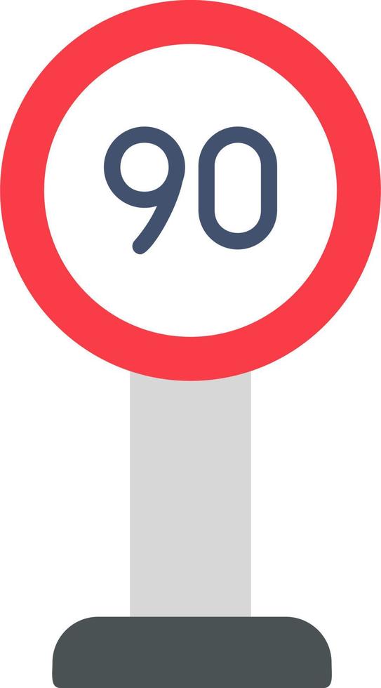 Speed Limit Vector Icon