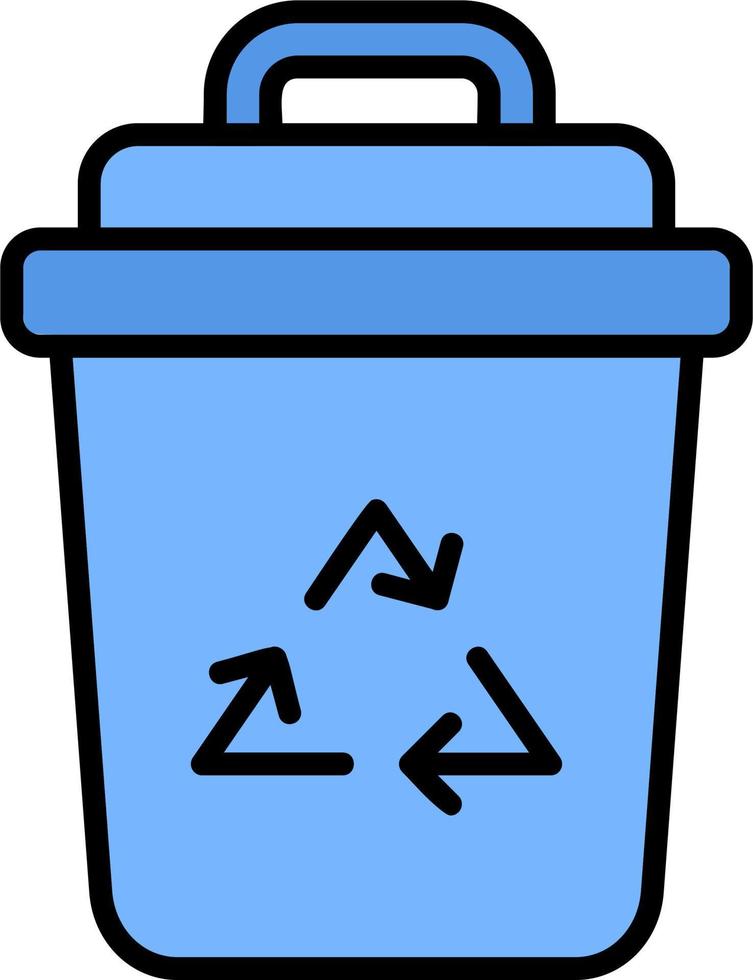 Waste Bin Vector Icon