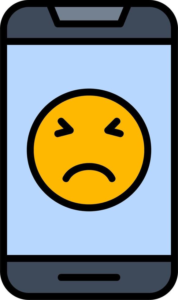 icono de vector de cara triste