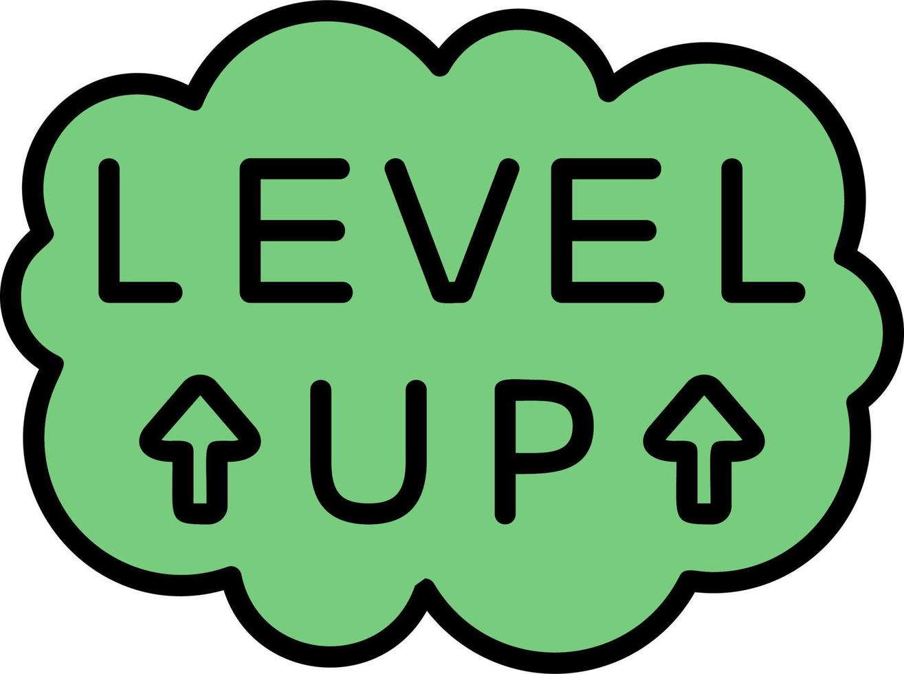 Level Up Vector Icon