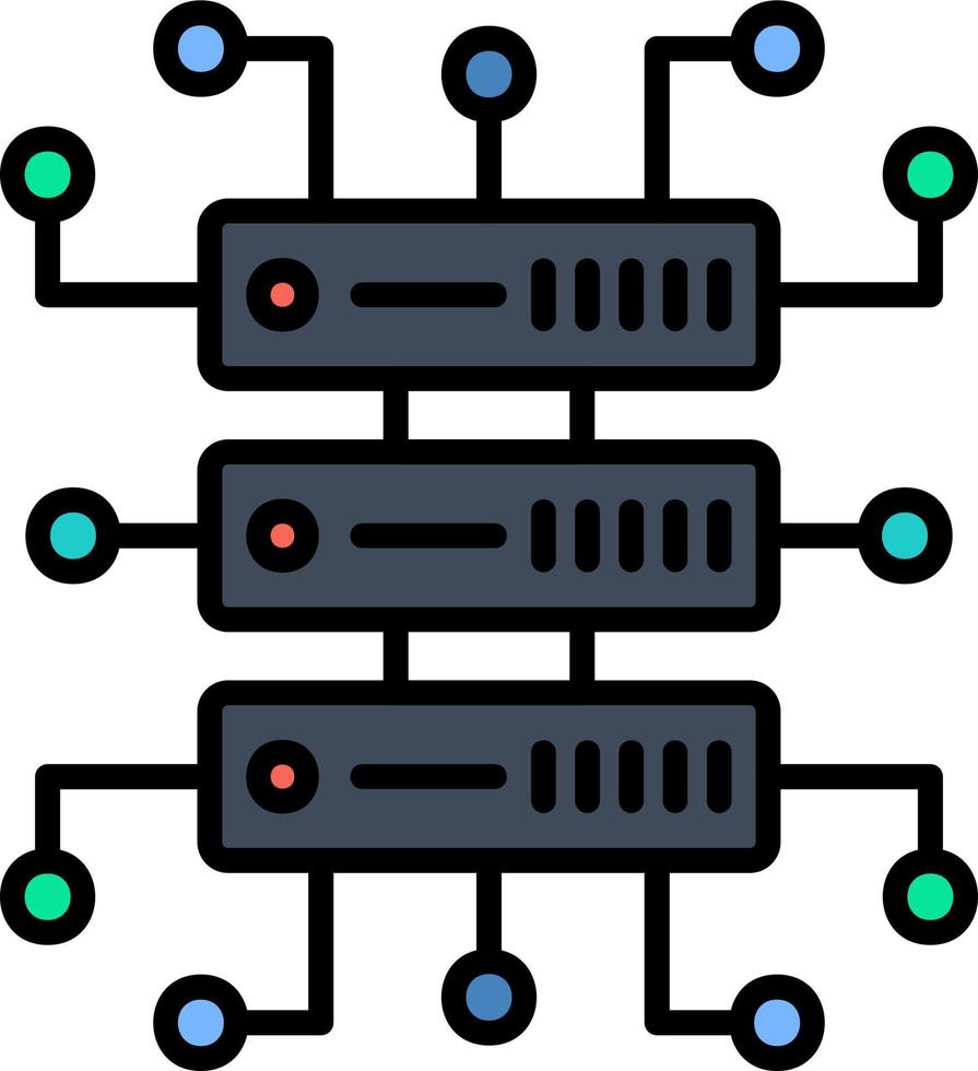 tecnología integración vector icono