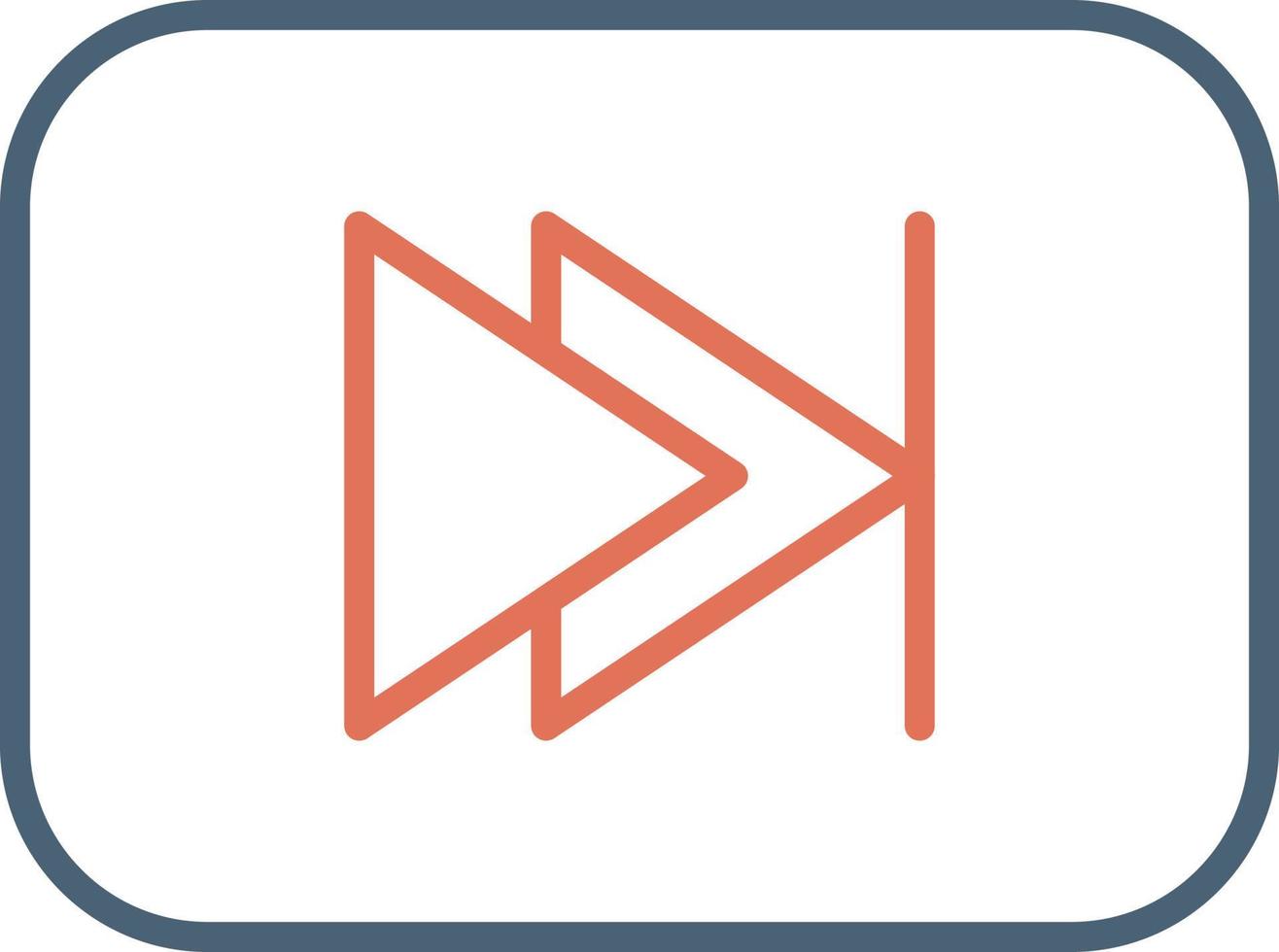 Fast Forward Vector Icon