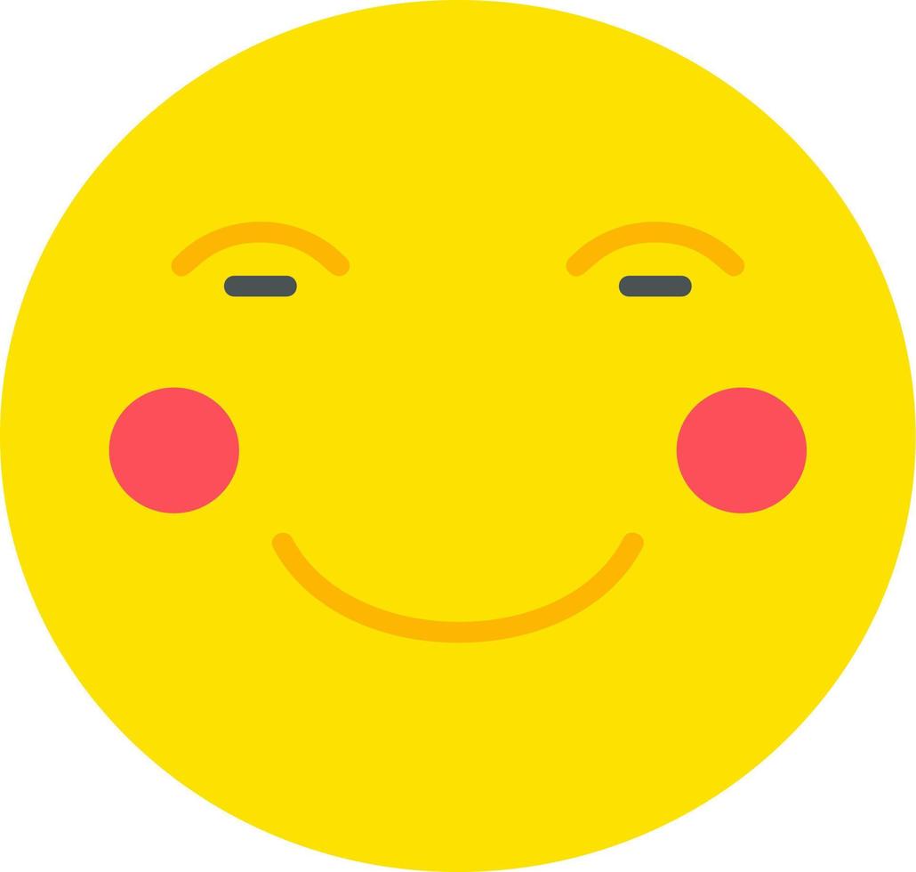 Blushing Vector Icon