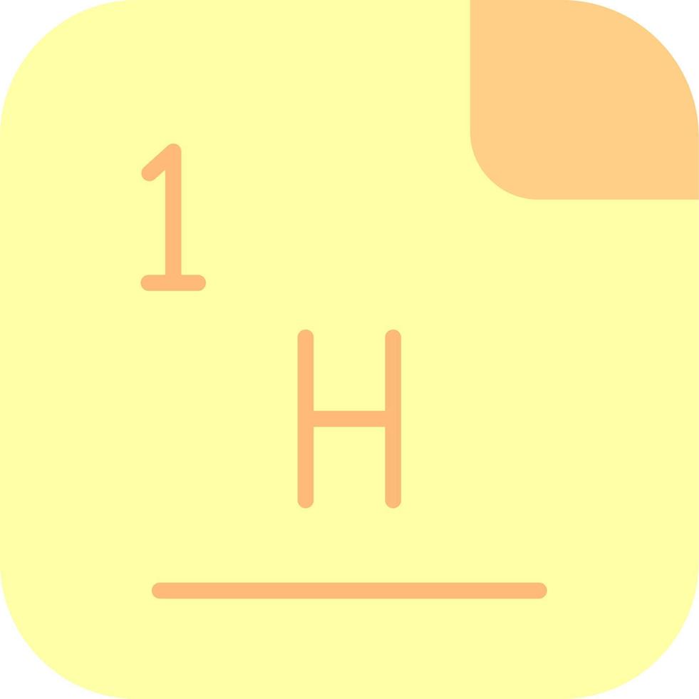 Hydrogen Vector Icon