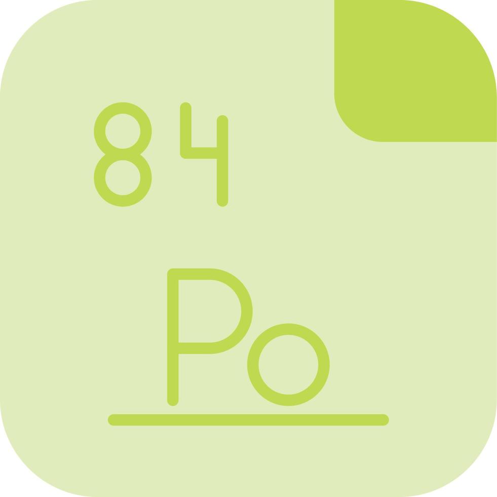 polonio vector icono