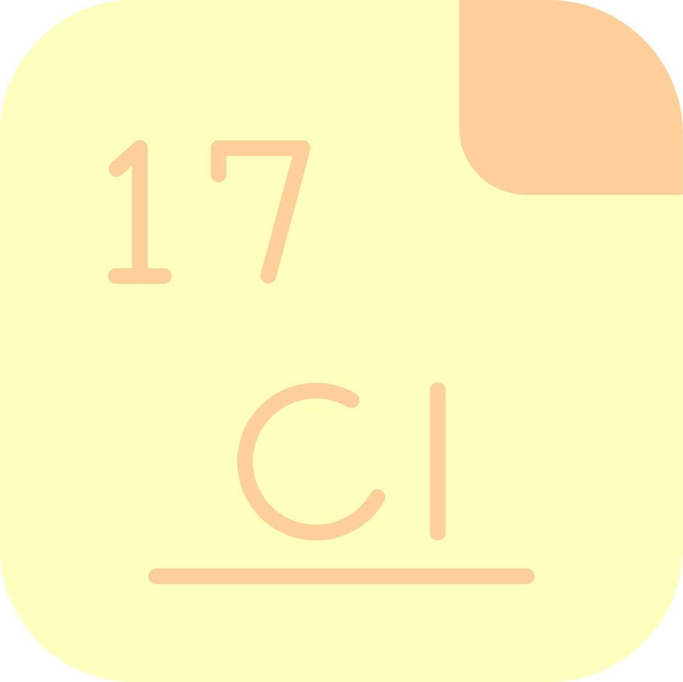 cloro vector icono