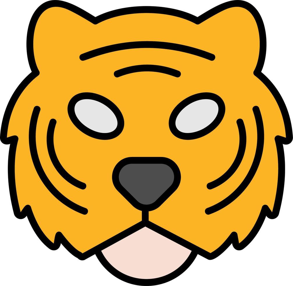 Tigre vector icono