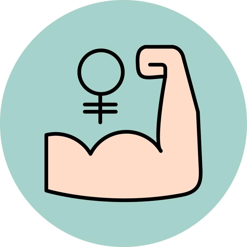 Womens Power Vector Icon