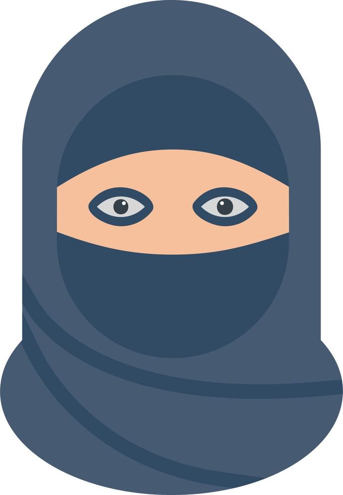 niqab vector icono