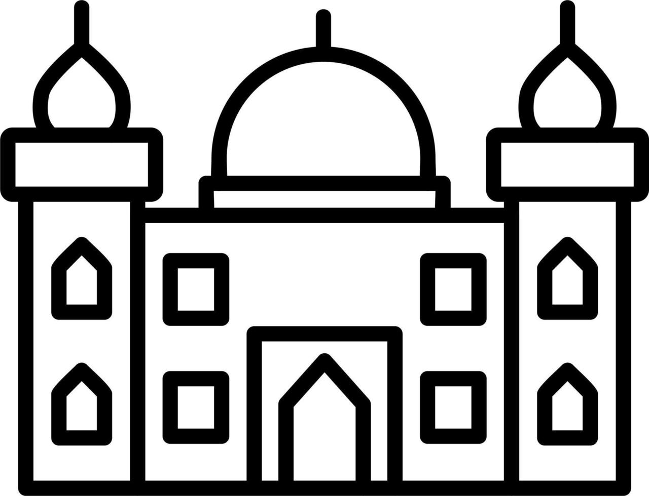 Nabawi Mosque Vector Icon