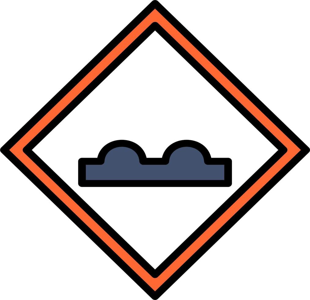 Uneven Road Vector Icon