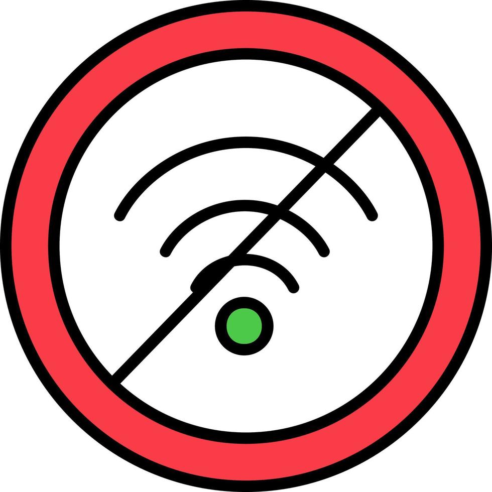 No Wifi Vector Icon