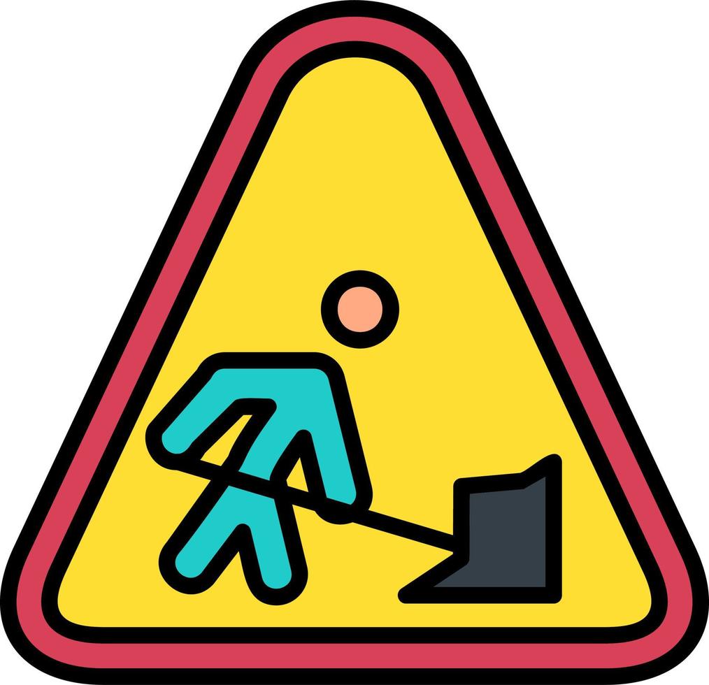 Road Work Vector Icon