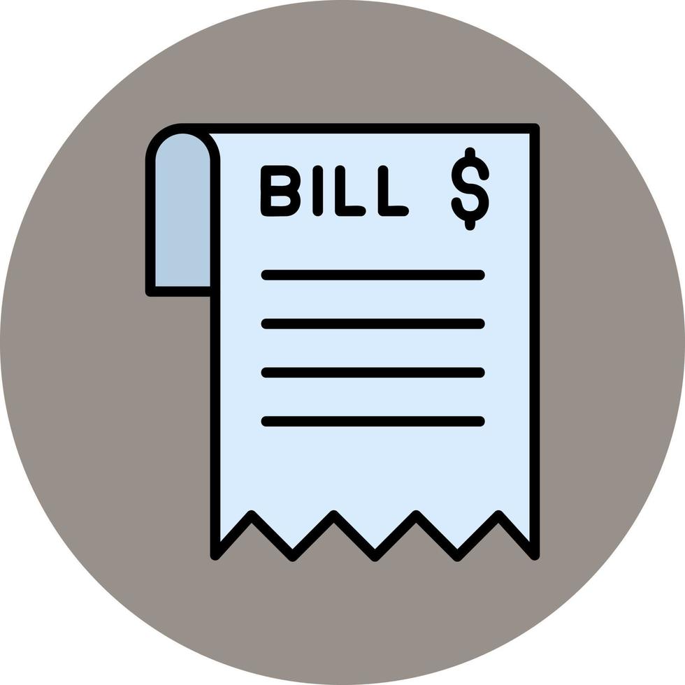 Bill Vector Icon