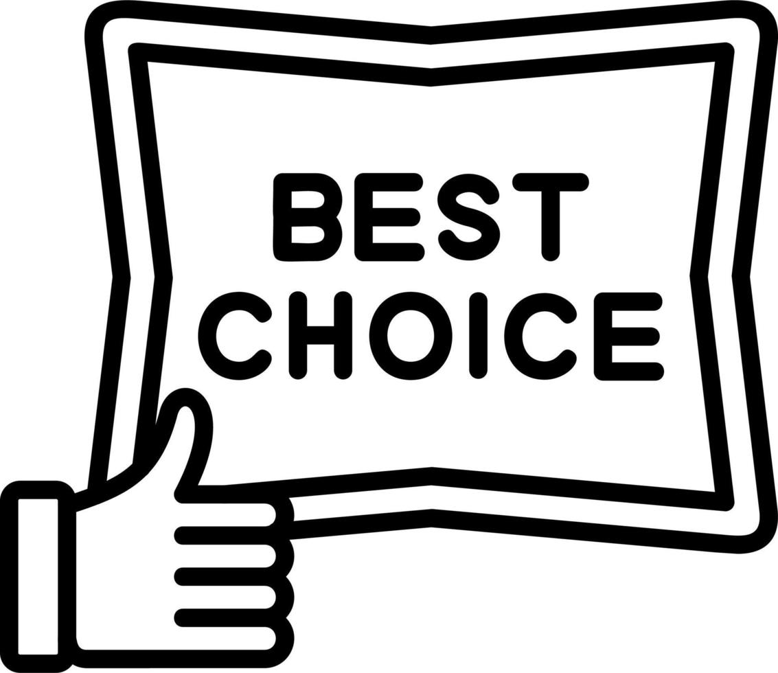 Best Choice Vector Icon