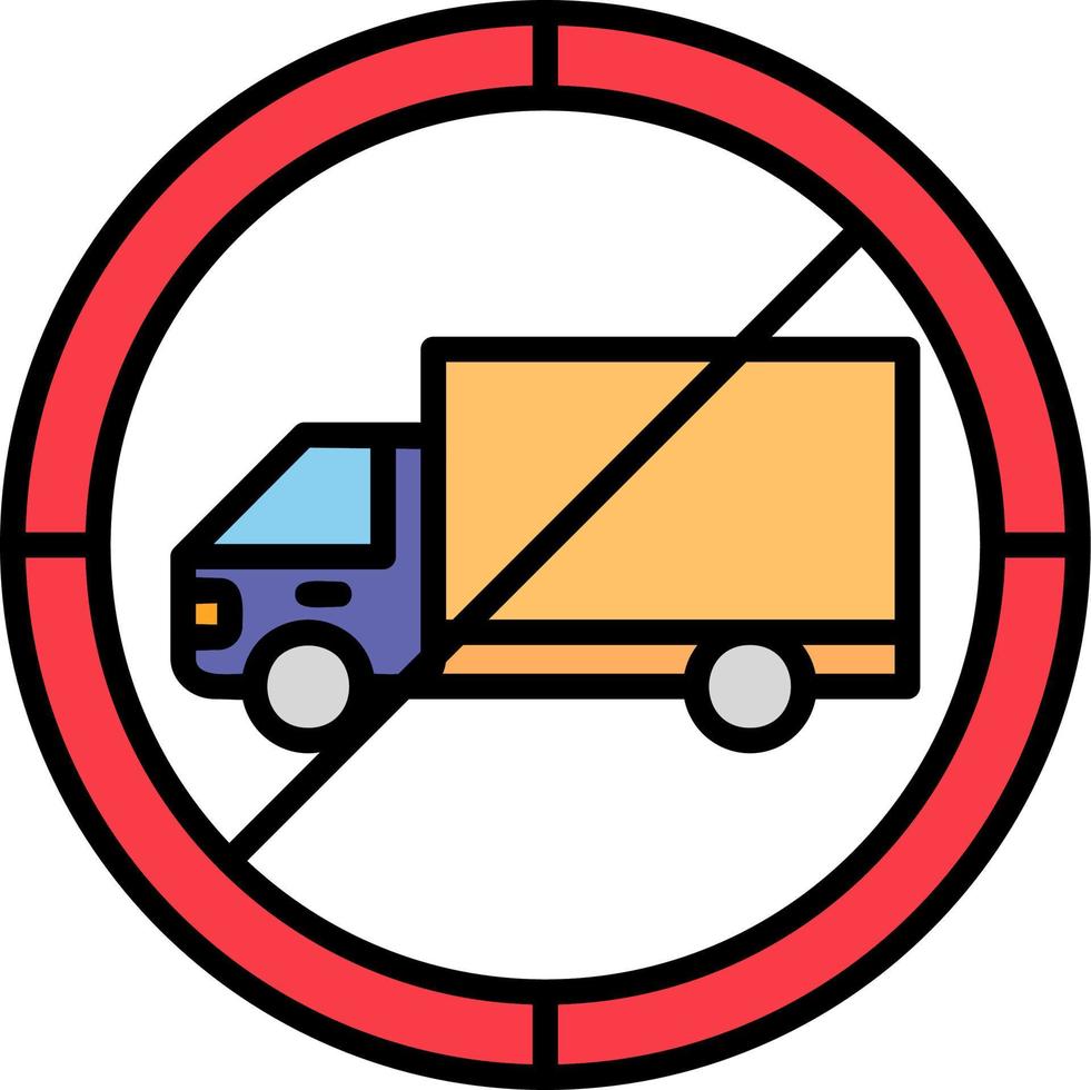 No Trucks Vector Icon