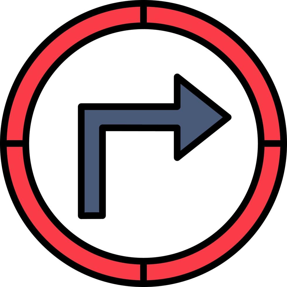 Turn Right Vector Icon