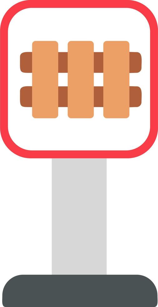 Railroad Crossing Vector Icon