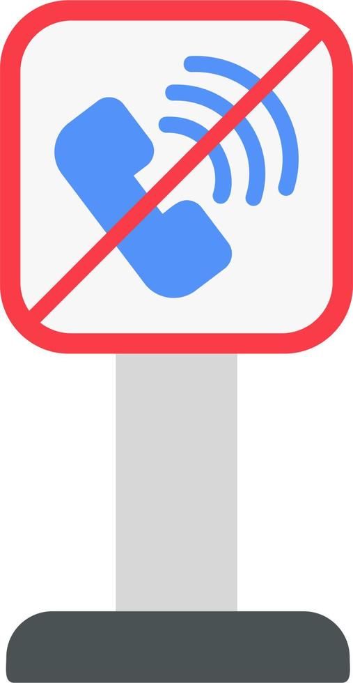 No teléfono permitido vector icono