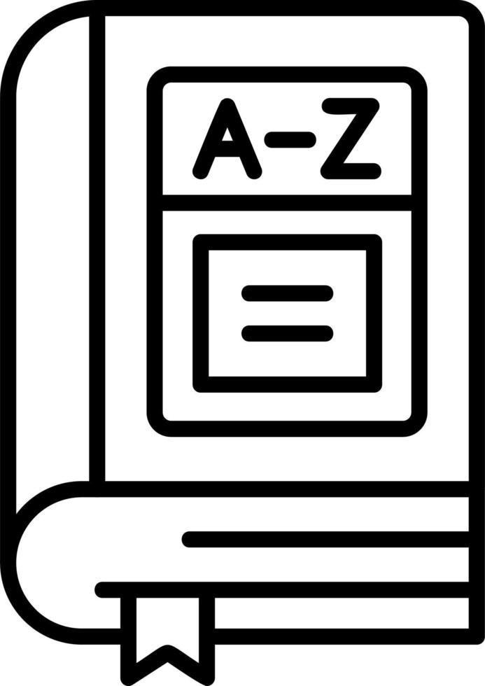 Vocabulary Vector Icon