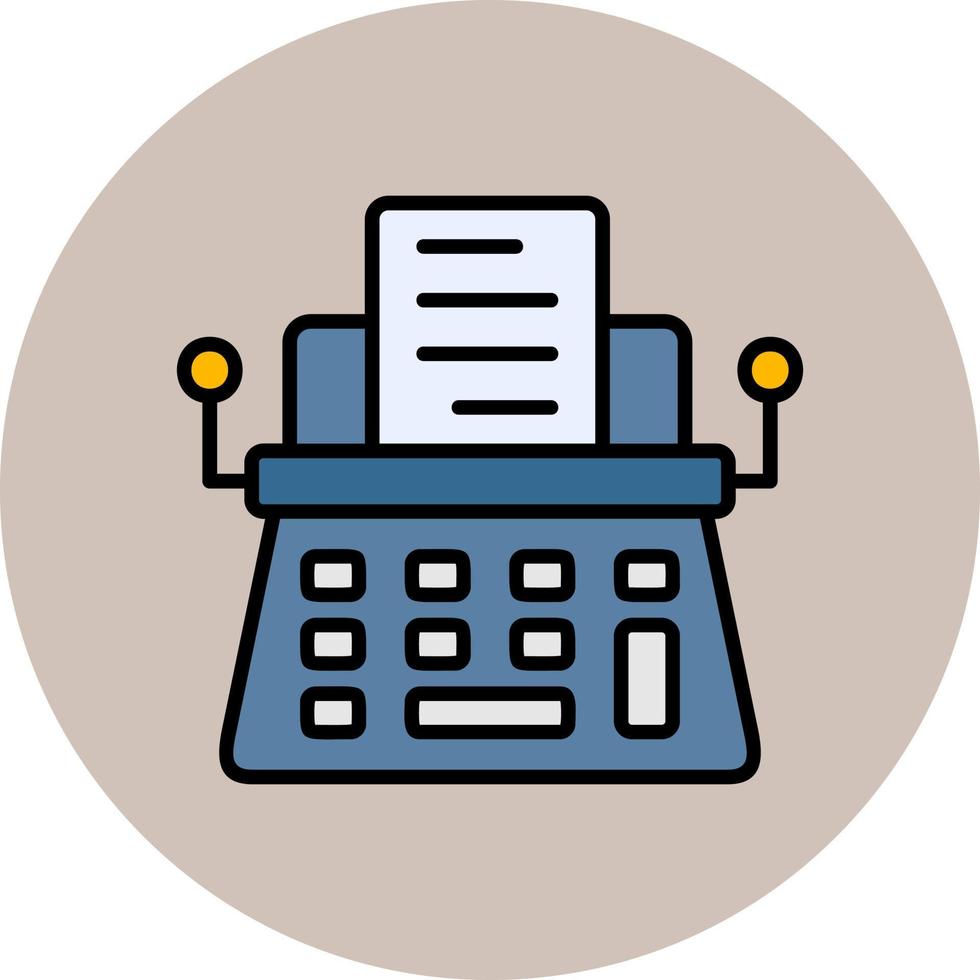 Typewriter Vector Icon