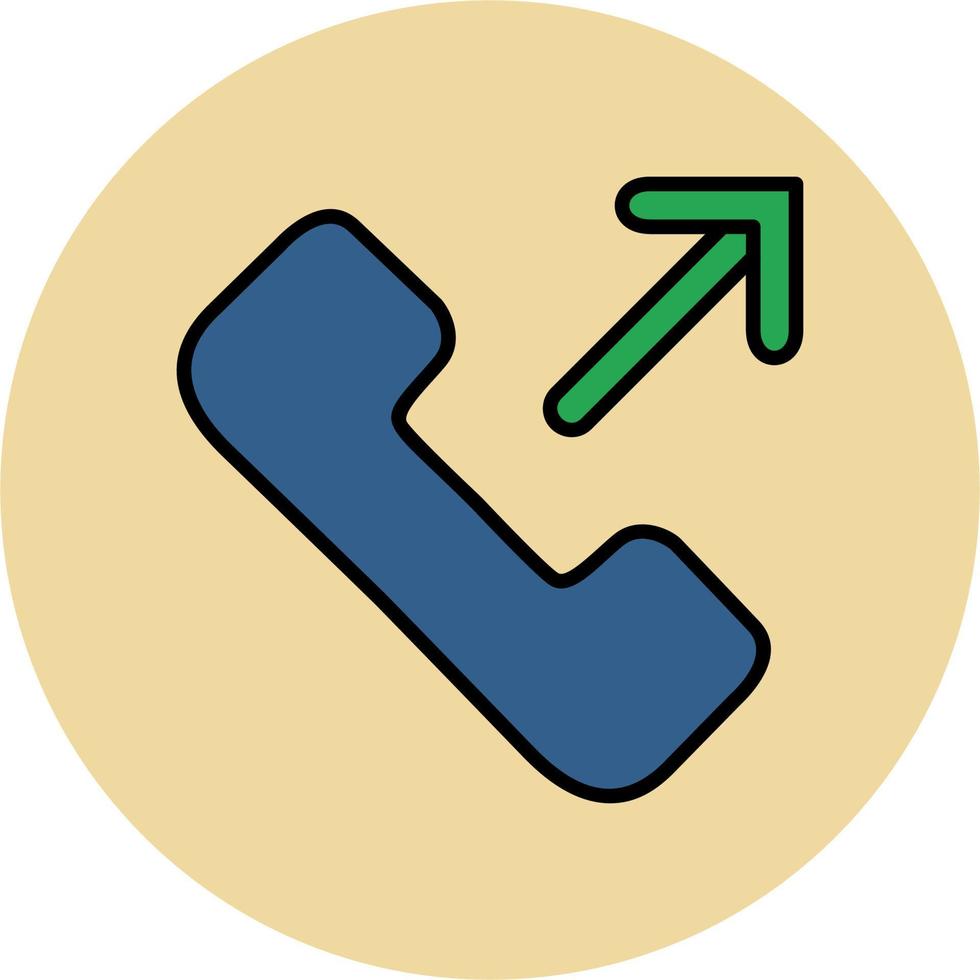 Outgoing Call Vector Icon