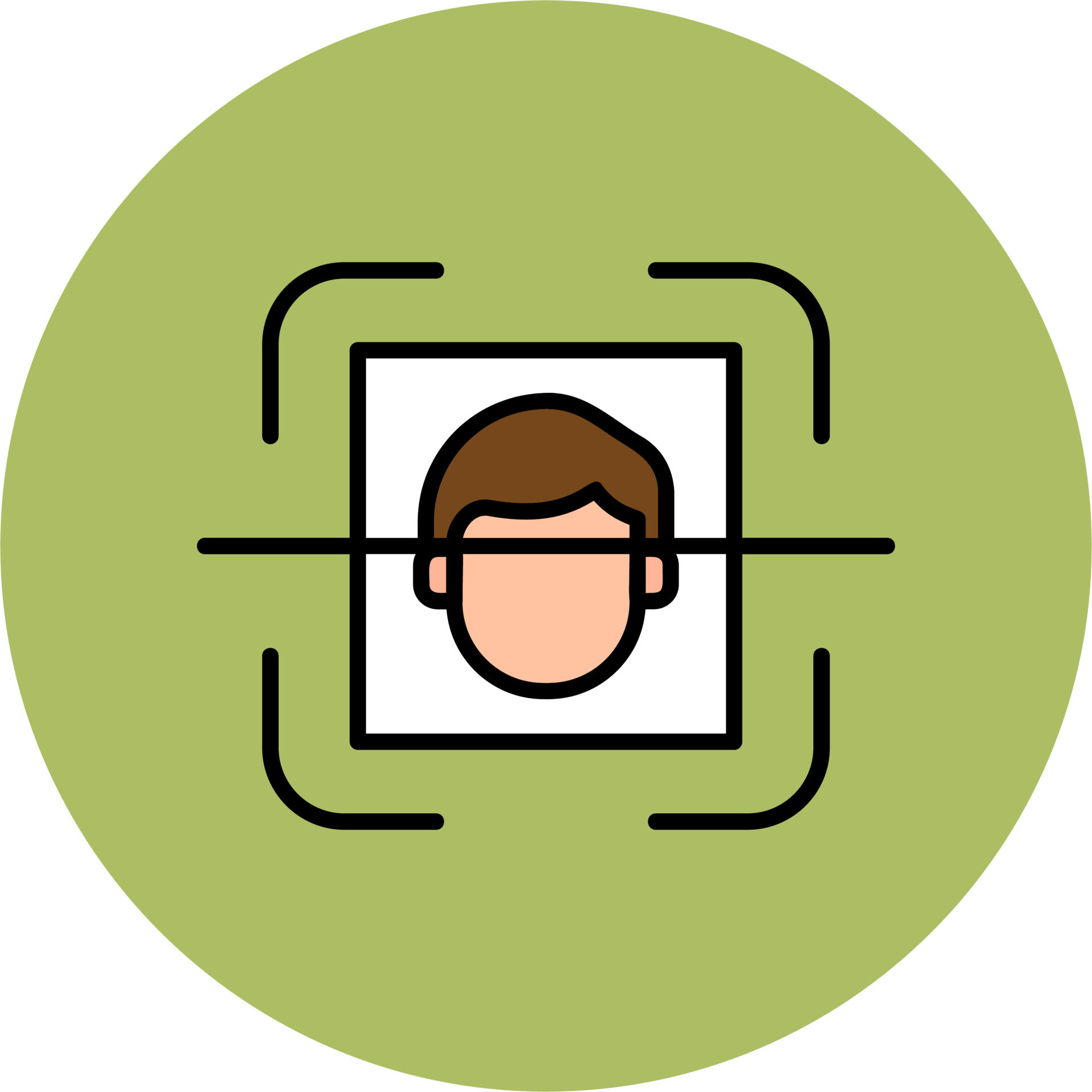 Face Recognition Vector Icon 20349089 Vector Art at Vecteezy