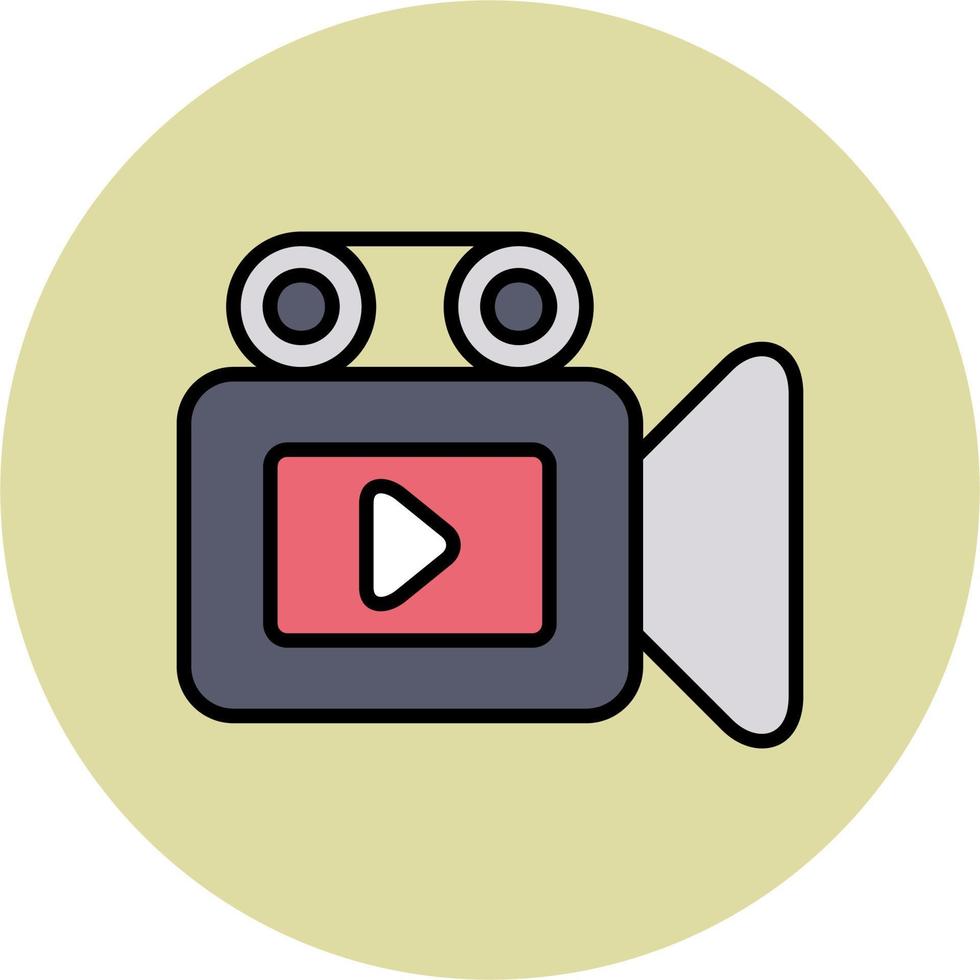 icono de vector de cámara de vídeo