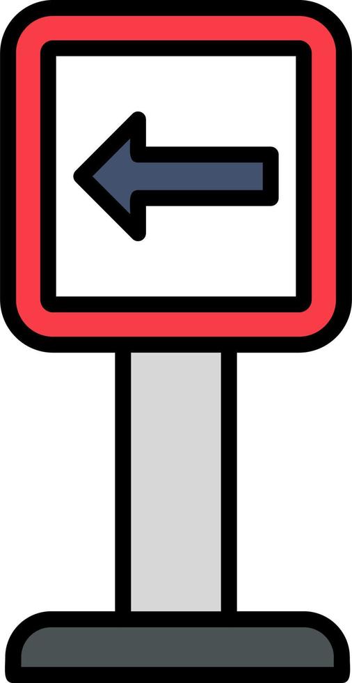 Turn Left Vector Icon