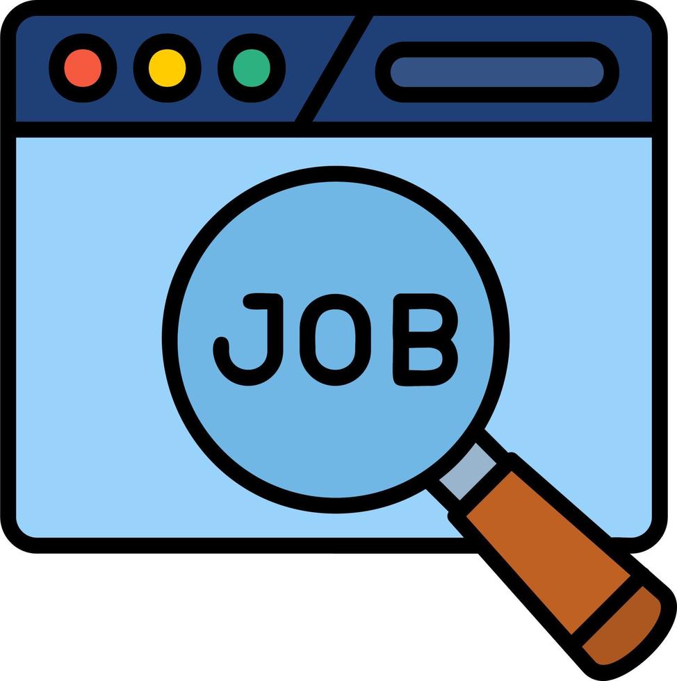 Job Search Vector Icon