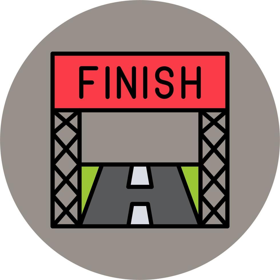 Finish Line Vector Icon