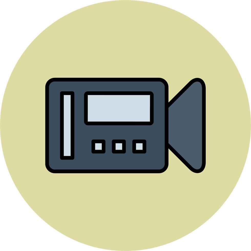 icono de vector de videollamada