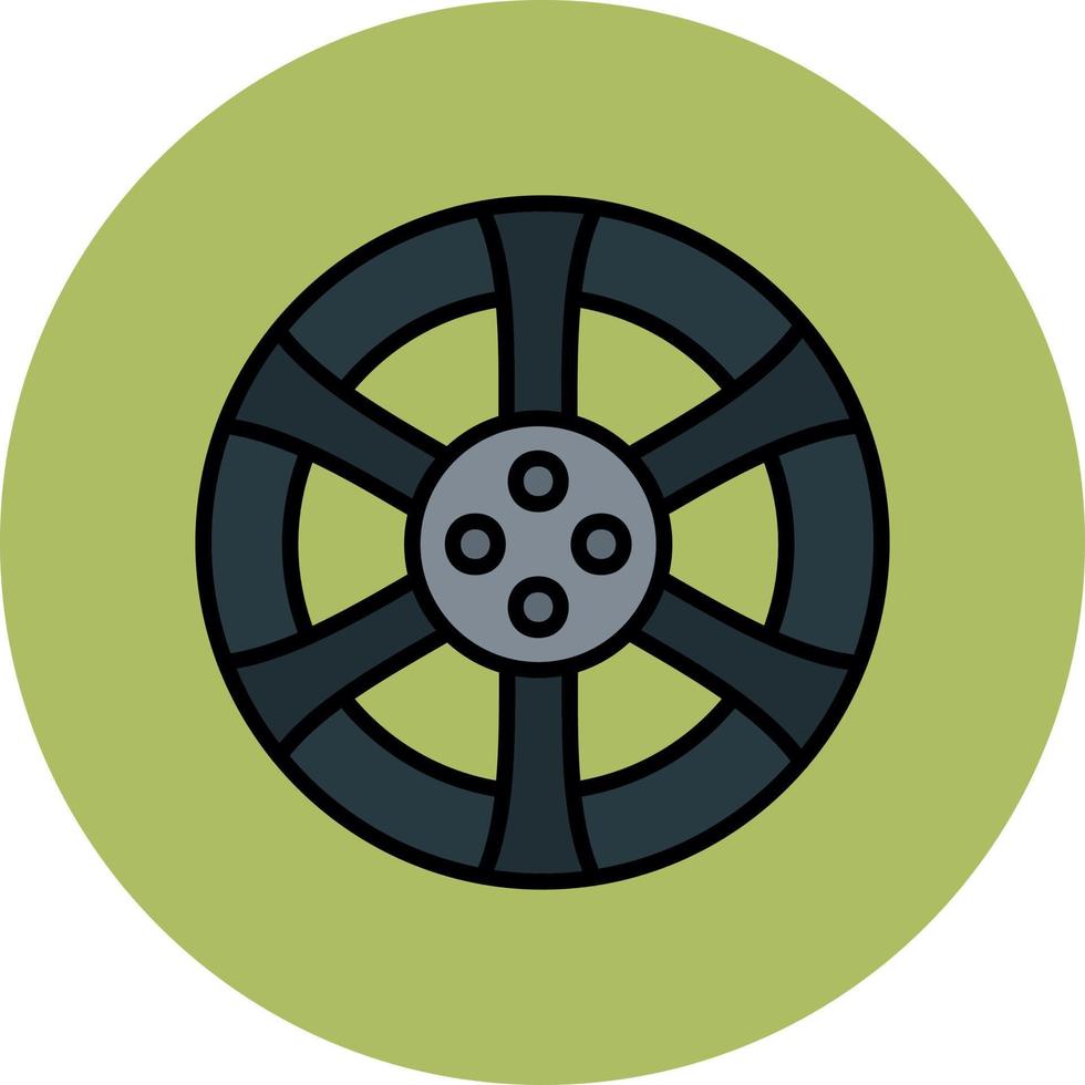 Wheel Vector Icon